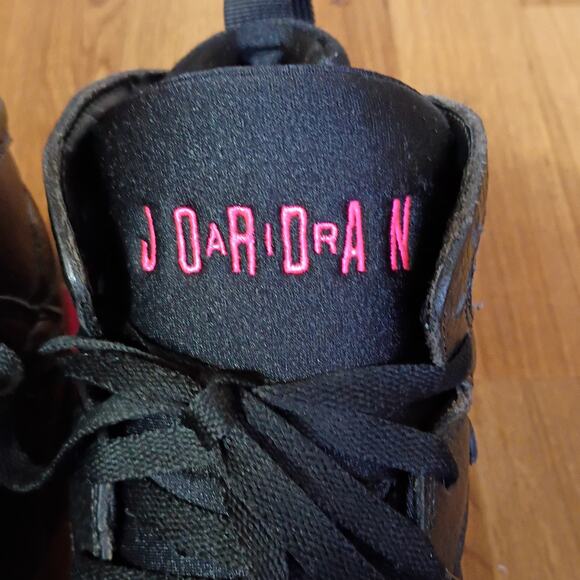 RARE 2017 Nike Air Jordan 7 Men\'s Retro High Top Black Pink 442960-018  SZ 7.5 Y main image 3